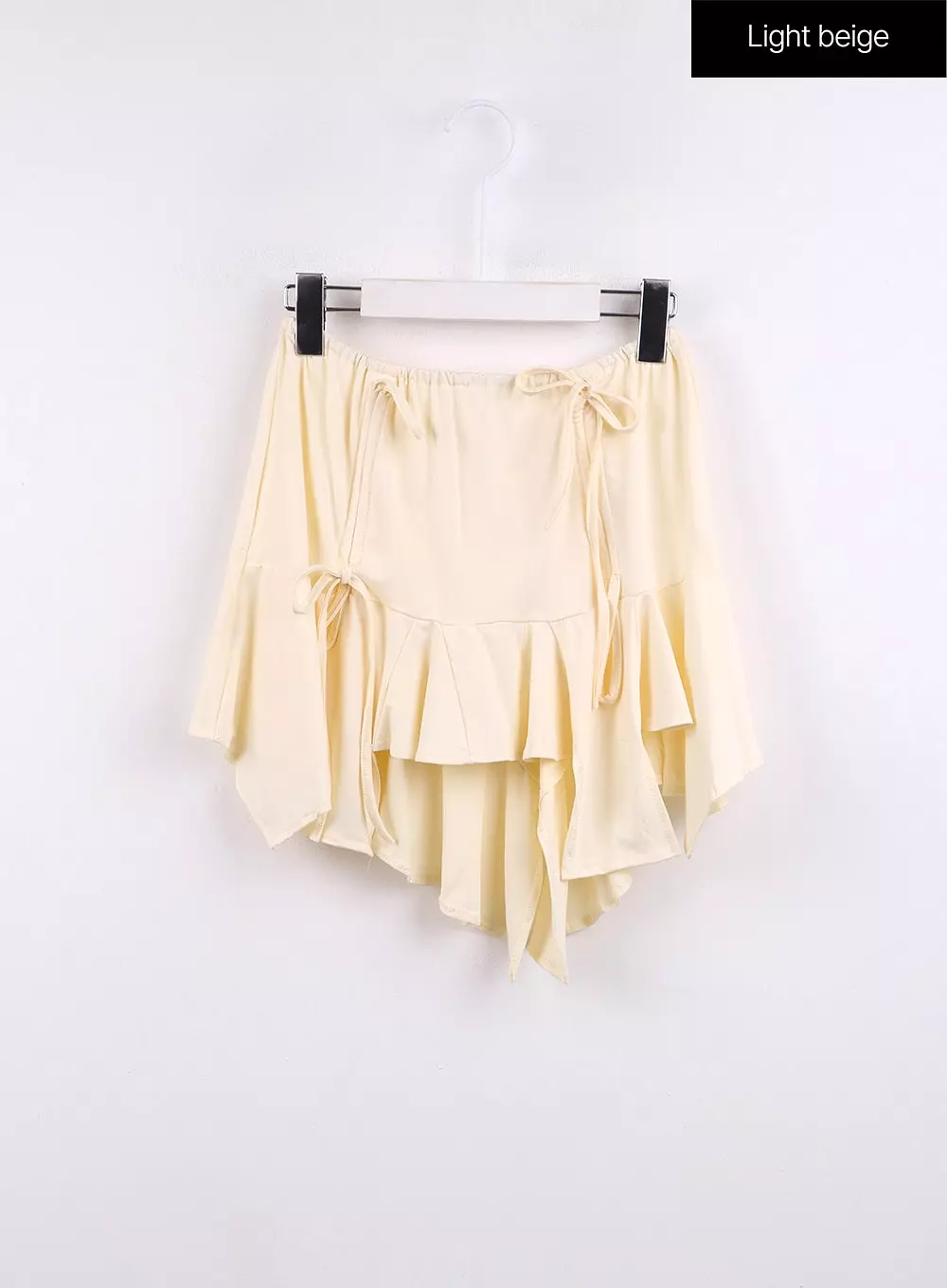 Ribbon Ruffle High Waist Mini Skirt CJ425