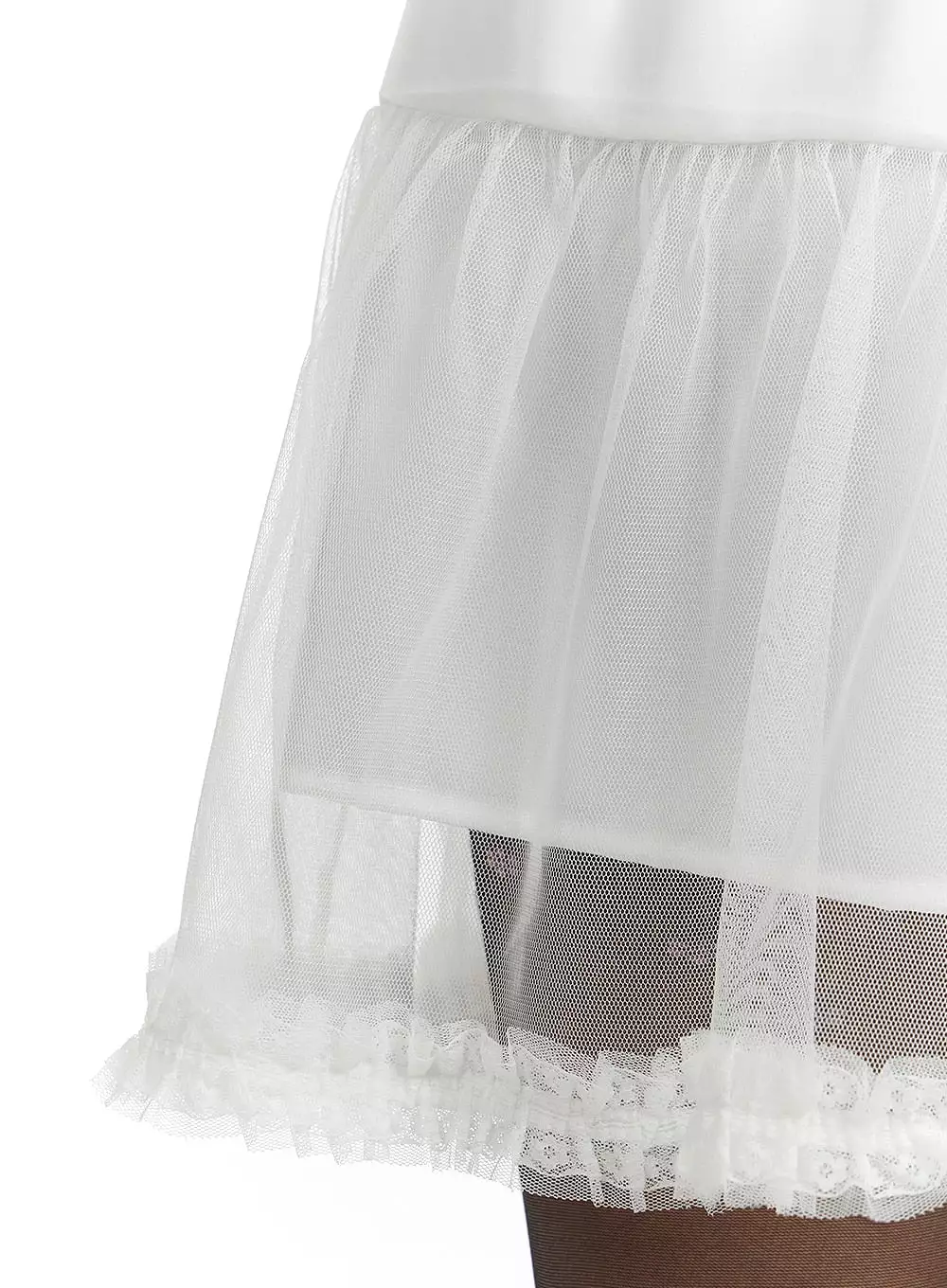 Ruffle Chiffon Layered Mini Skirt OM404