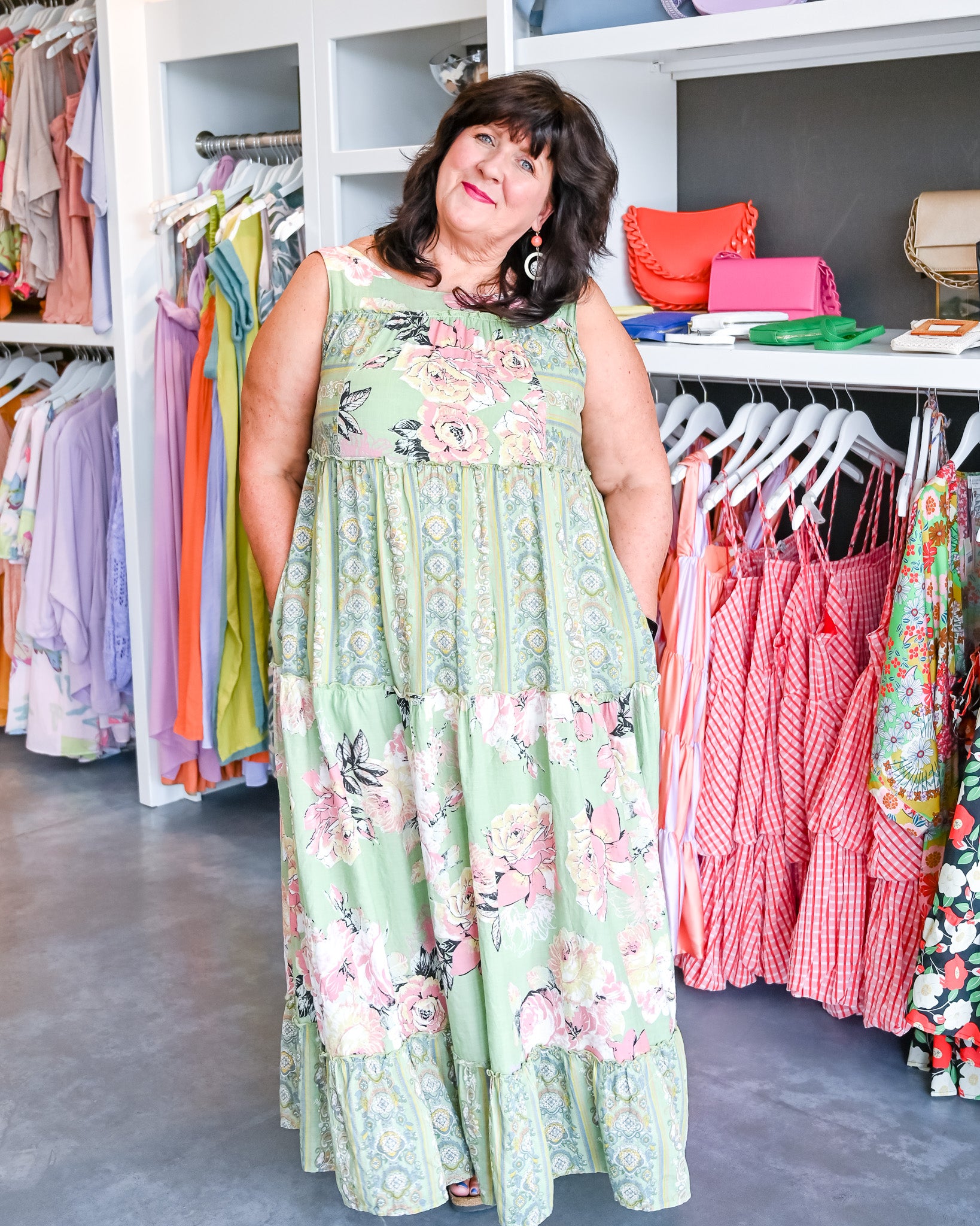 S-3X Waverly Floral Maxi Dress