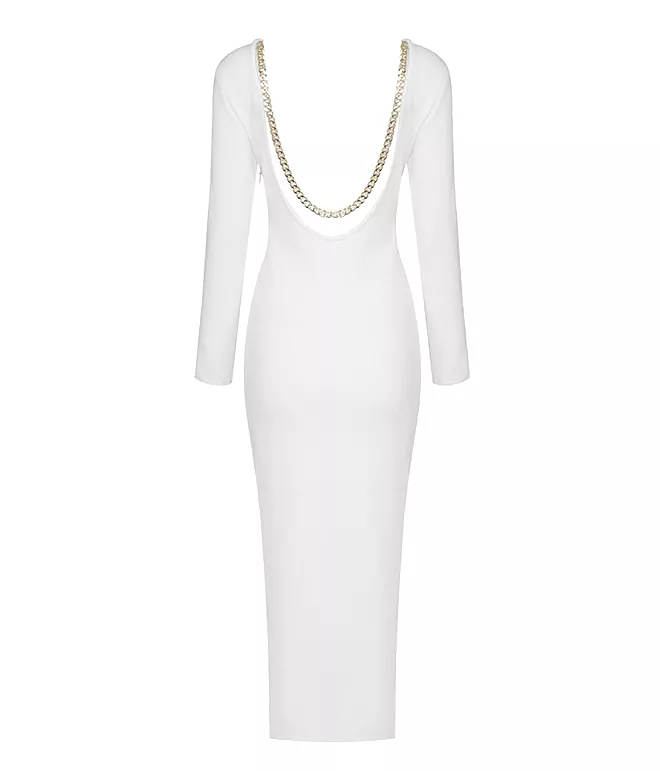 Sevil White Maxi Dress