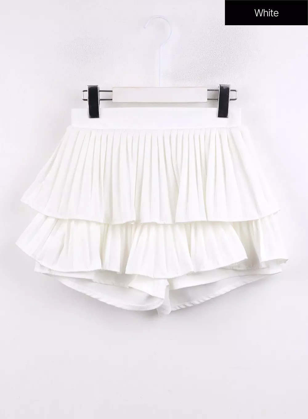 Shirred Ruffle Mini Skirt CJ423