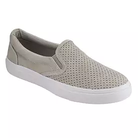 Soda Tracer Perforated Slip On Elastic Panel Fashion Sneaker Clay Grey Nubuck (8.5, Clay Nubuck)