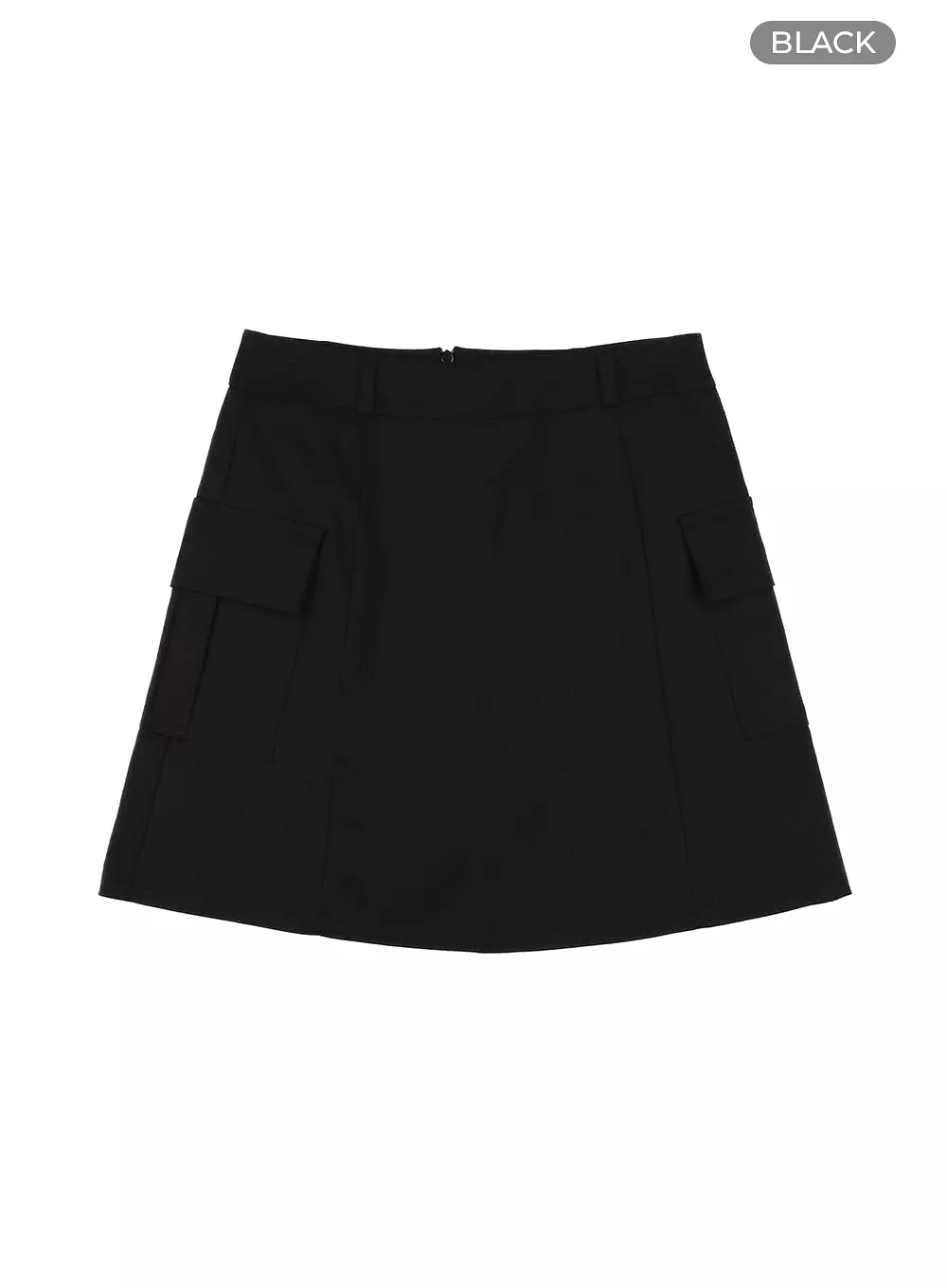 Solid Cargo Mini Skirt OM420