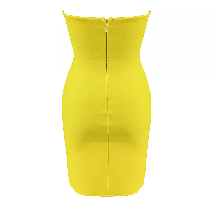 Sonja Yellow Mini Dress