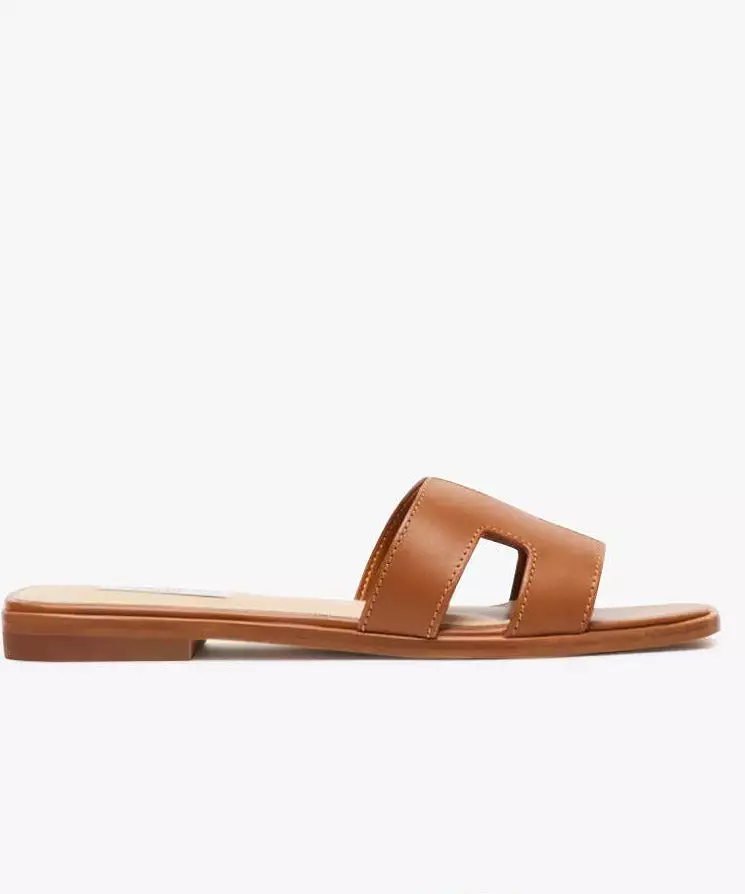 Steve Madden Hadyn Slide Sandal - Cognac Leather