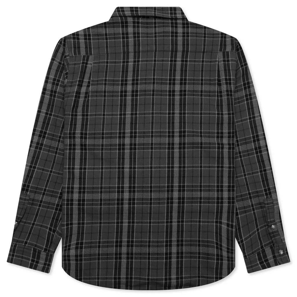 Stones Plaid Shirt - Black