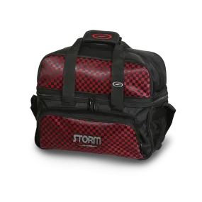 Storm 2 Ball Tote Deluxe Black/Checkered Red Bowling Bag