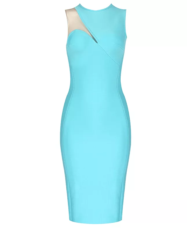 Sylvi Blue Midi Dress