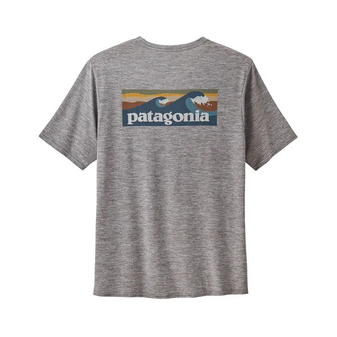 T-SHIRT COOL DAILY GRAPHIC WATERS Man Logo Blue Grey