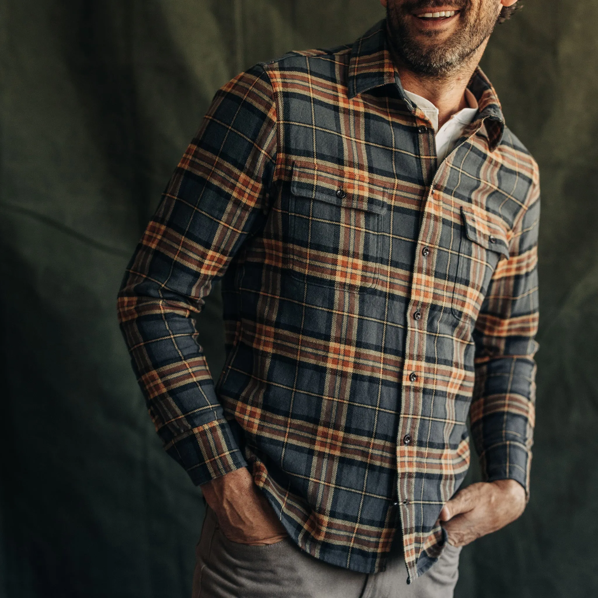 The Ledge Shirt in Conifer Plaid