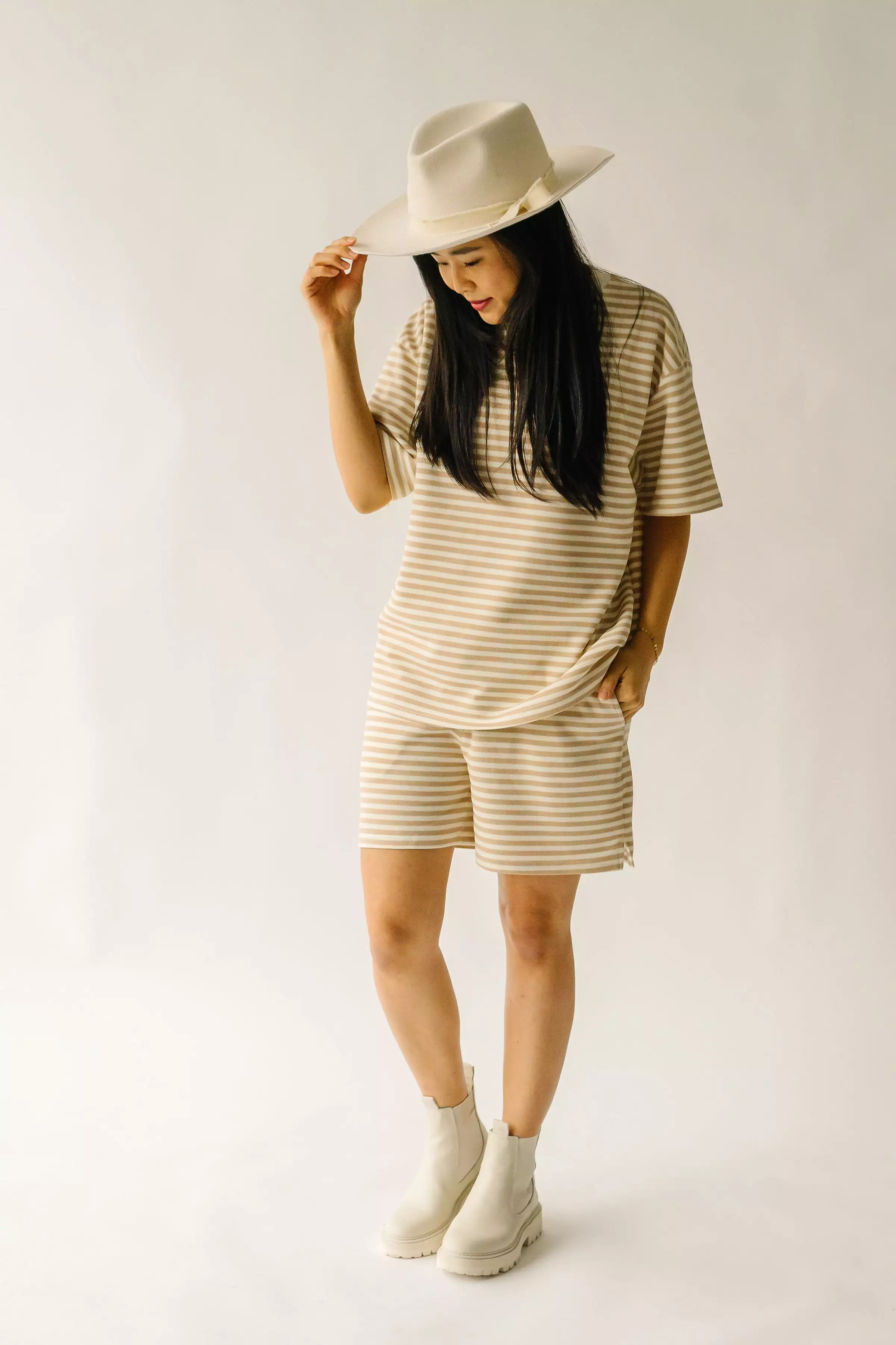 The Watson Striped Short in Sand