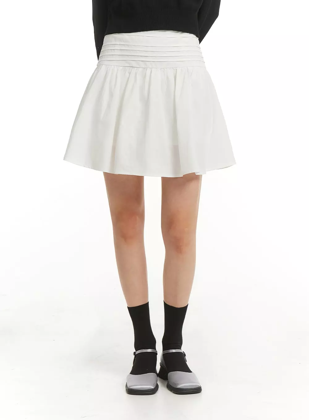 Tucked Flare Mini Skirt OM404