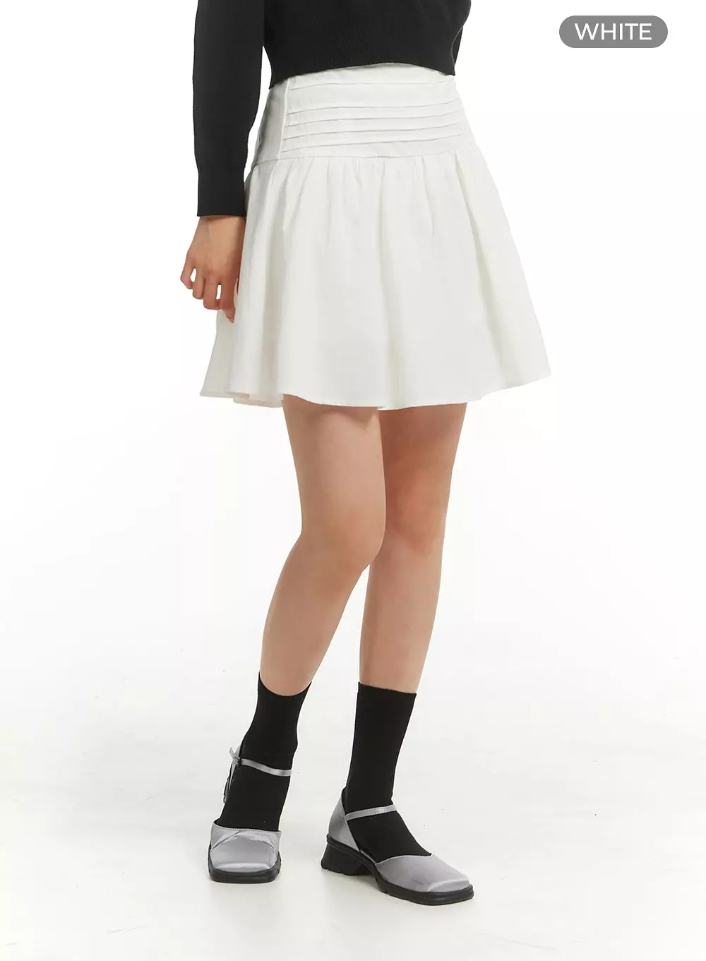 Tucked Flare Mini Skirt OM404