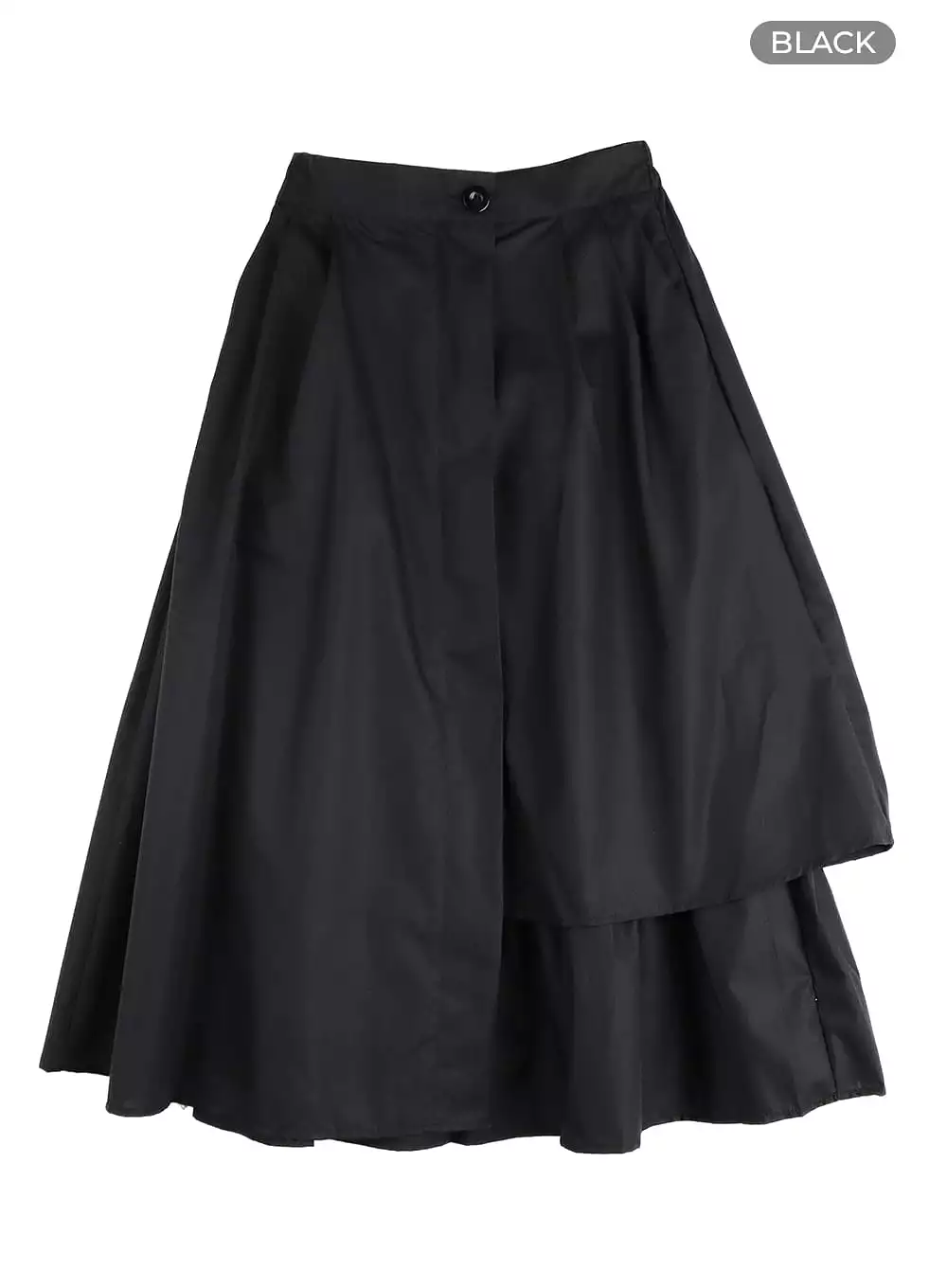 Unbalanced Cotton Midi Skirt OM406