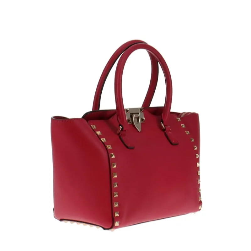 Valentino Rockstud Tote Pink Small