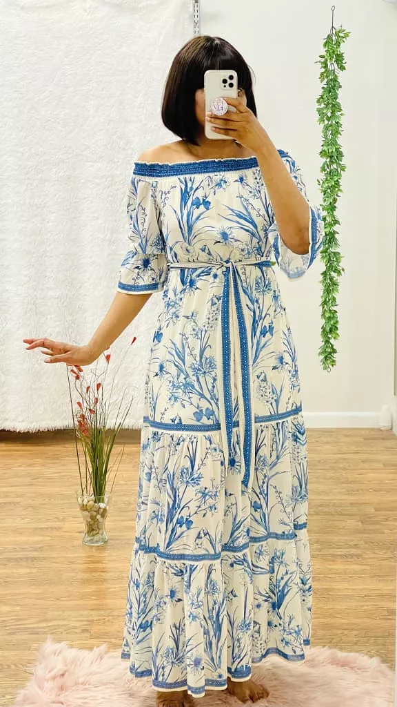 Vinice off shoulder maxi dress