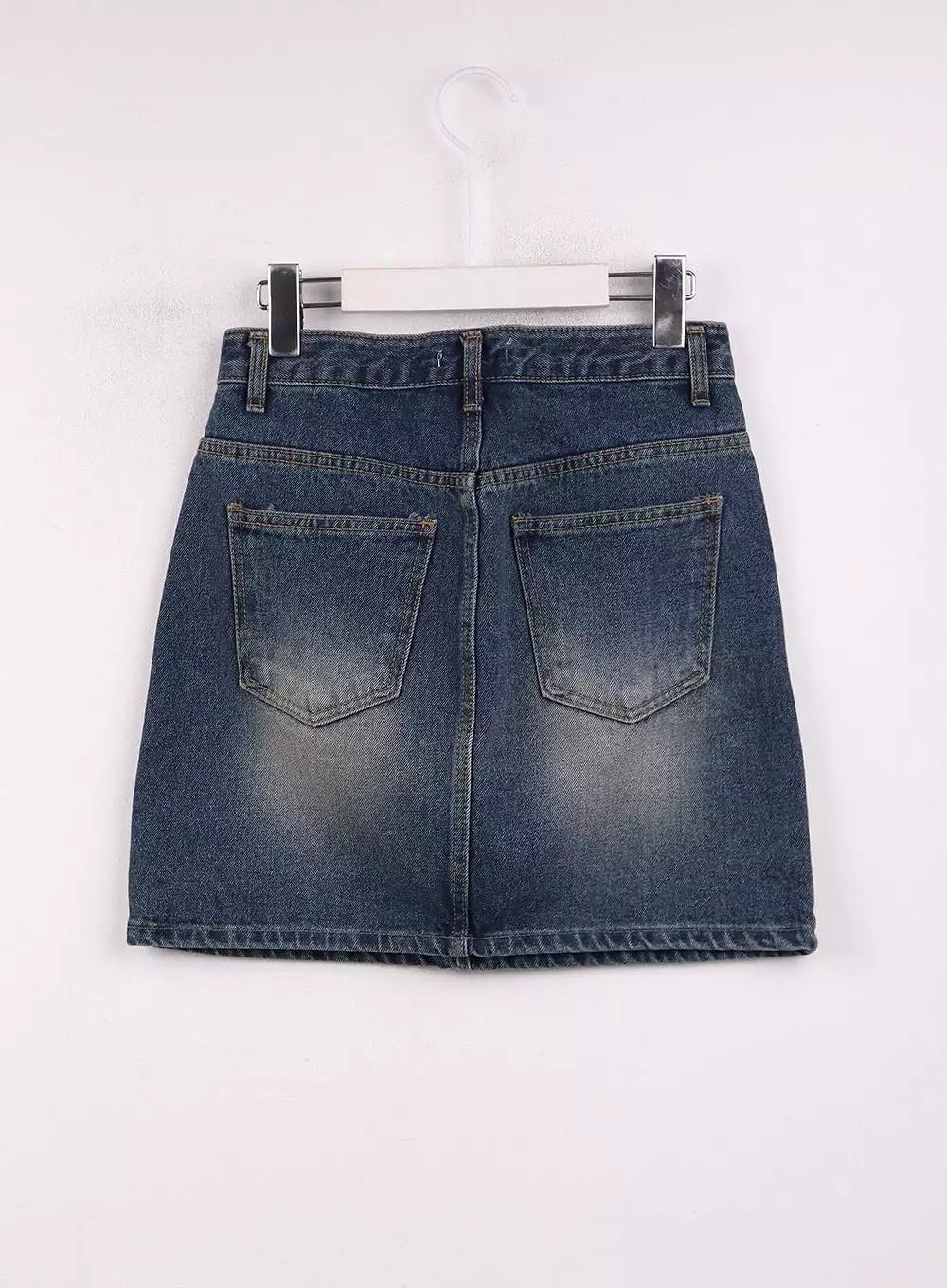 Washed Mini Denim Skirt OJ431